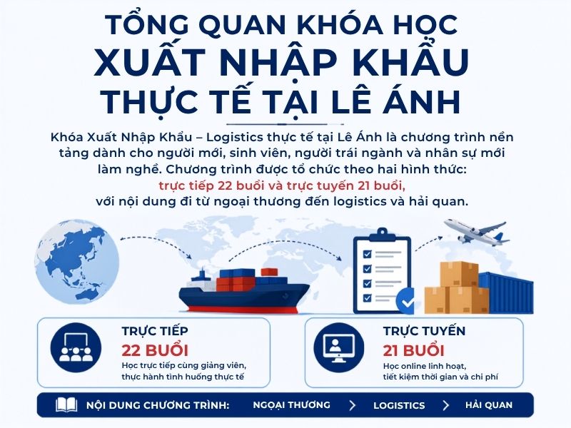Tổng Quan Khóa Học Xuất Nhập Khẩu Thực Tế Tại Lê Ánh