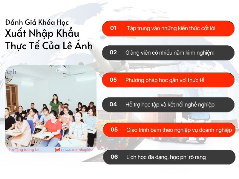 Đánh giá Khoá học Xuất nhập Khẩu tại Lê Ánh
